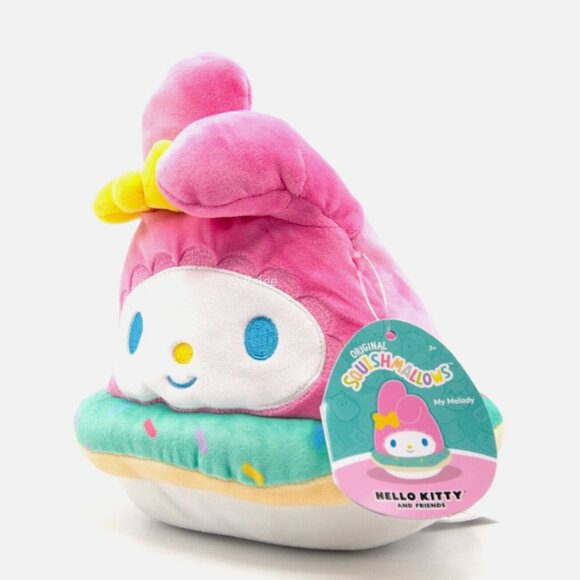7" My Melody Summer Edition Sanrio Squishmallows / Jazzwares / KellyToy / BNWT - Picture 3 of 4